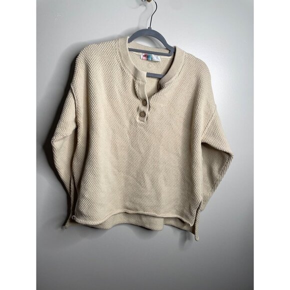 NEW Free People FP Beach Hailee Sweater Top & Pants Set Waffle Knit Size XS - Picture 4 of 8